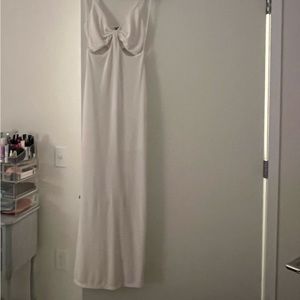 White cutout Alice and Olivia dress